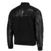 San Francisco 49ers Pro Standard Triple Black Varsity Jacket - Image 2