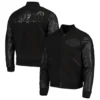 San Francisco 49ers Pro Standard Triple Black Varsity Jacket - Image 6