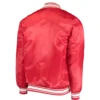 Men's San Francisco 49ers Starter Locker room Full-Snap Red Satin Varsity Jacket - Image 2
