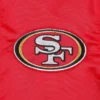 Men's San Francisco 49ers Starter Red Midfield Satin Full-Snap Varsity Jacket - Image 3