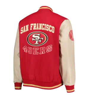 Alternative view of Men's Tommy Hilfiger Scarlet San Francisco 49ers Full-Zip Varsity Jacket