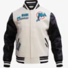 Miami Dolphins Classic Wool & Leather Varsity Jacket