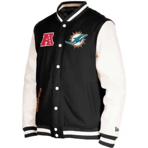 Miami Dolphins 3rd Down 2.0 Football Team players Wool & Leather Varsity Jacket