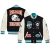 Miami Dolphins OVO Black Full-Snap Varsity Jacket - Image 6