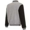 Miami Dolphins Full Wool Two Tone Varsity Jacket Gray & Black - Image 2
