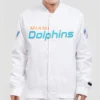 Miami Dolphins Team Players League Satin Varsity Jacket