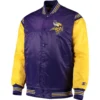 Minnesota Vikings The Enforcer Vintage Satin Varsity Jacket