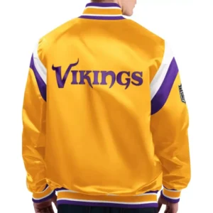 Alternative view of Minnesota Vikings Full-Snap Football Team Players Varsity Jacket
