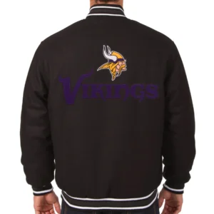 Alternative view of Minnesota Vikings Full Wool One Color Varsity Jacket