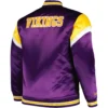 Minnesota Vikings Big & Tall Satin Varsity Purple Jacket - Image 2