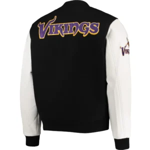 Alternative view of Minnesota Vikings Classic Wool & Faux Leather Varsity Jacket