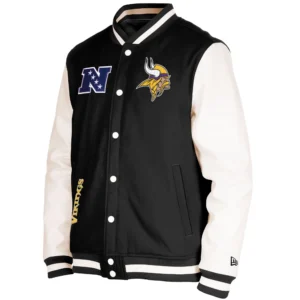 Minnesota Vikings 3rd Down 2.0 Wool & Leather Varsity Jacket