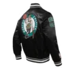 NBA Boston Celtics Retro Classic Black Varsity Jacket - Image 4