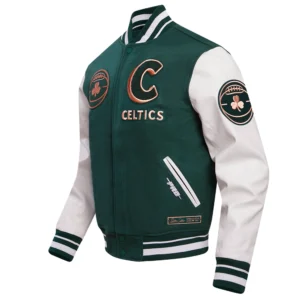 Boston Celtics 2023/24 City Edition Wool & Leather Varsity Jacket