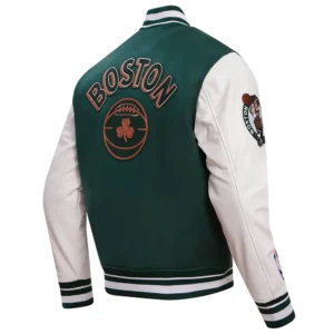 Alternative view of Boston Celtics 2023/24 City Edition Wool & Leather Varsity Jacket