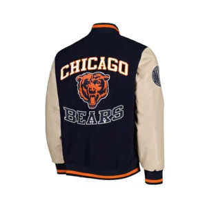 Alternative view of NFL Chicago Full-Zip Bears Varsity Jacket