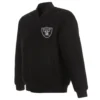 NFL Las Vegas Raiders Full Wool One Color Varsity Jacket