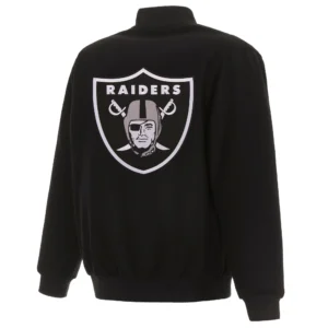Alternative view of NFL Las Vegas Raiders Full Wool One Color Varsity Jacket