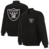 NFL Las Vegas Raiders Full Wool One Color Varsity Jacket - Image 4