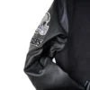 NFL Las Vegas Raiders Triple Black Pro Standard Logo Black Varsity Jacket - Image 6