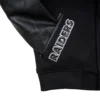 NFL Las Vegas Raiders Triple Black Pro Standard Logo Black Varsity Jacket - Image 7
