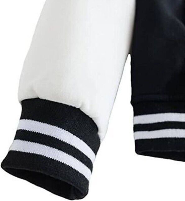 NFL Los Angeles Chargers Baseball Black/White Varsity Jacket - Image 3