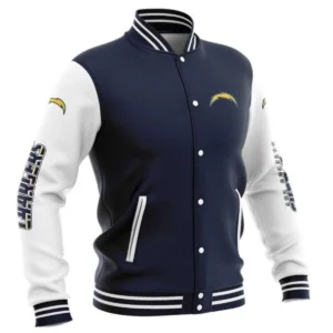 NFL Los Angeles Chargers Baseball Navy/White Varsity Jacket