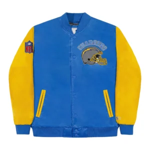 NFL Los Angeles Chargers Starter Locker Room Blue & Yellow Varsity Jacket