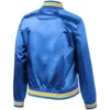 NFL Los Angeles Rams Rhinestone Jewels Blue Satin Jacket - Image 2
