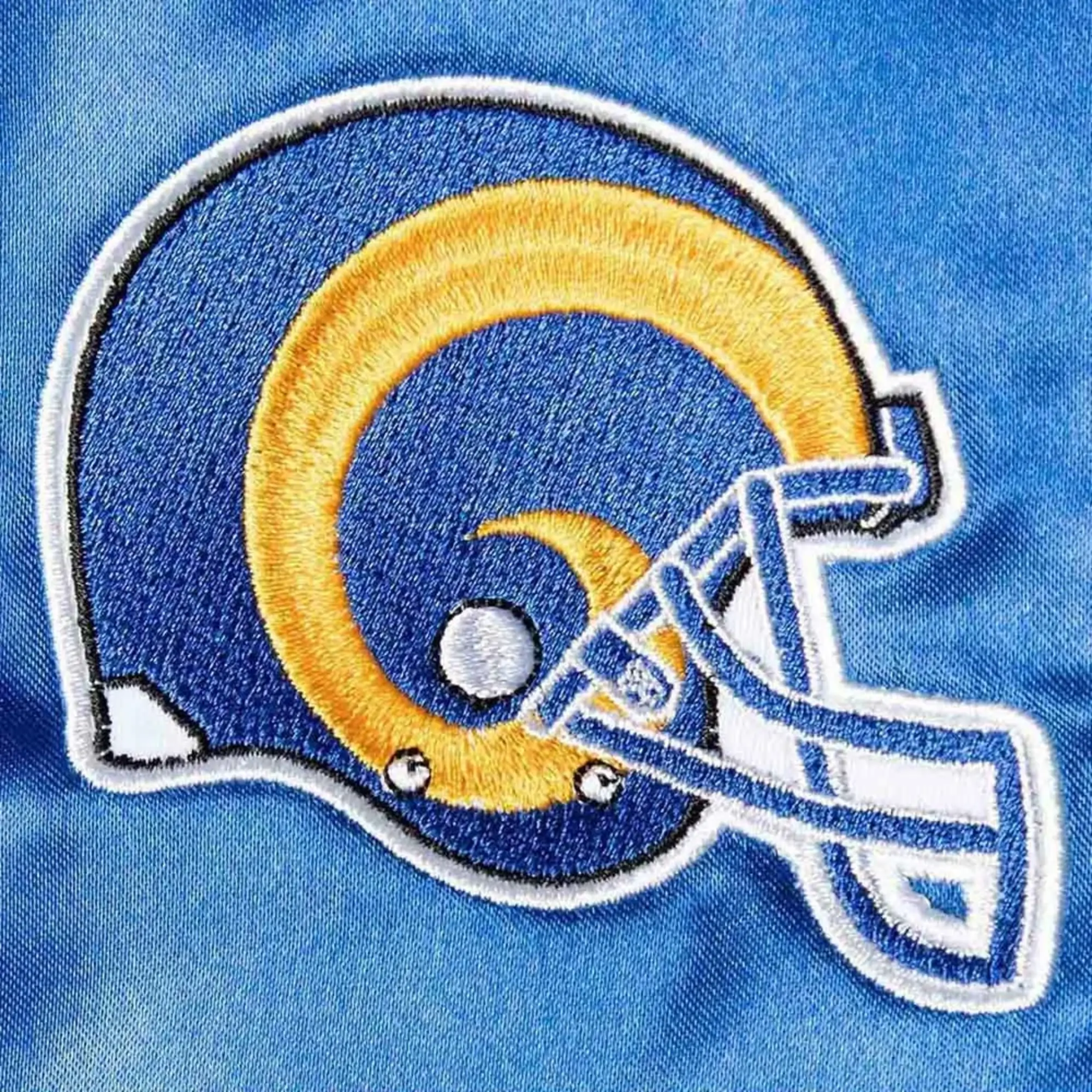 NFL Los Angeles Rams Rhinestone Jewels Blue Satin Jacket