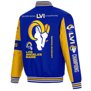 Alternative view of NFL Los Angeles Champions Rams Super Bowl Lvi Jacket