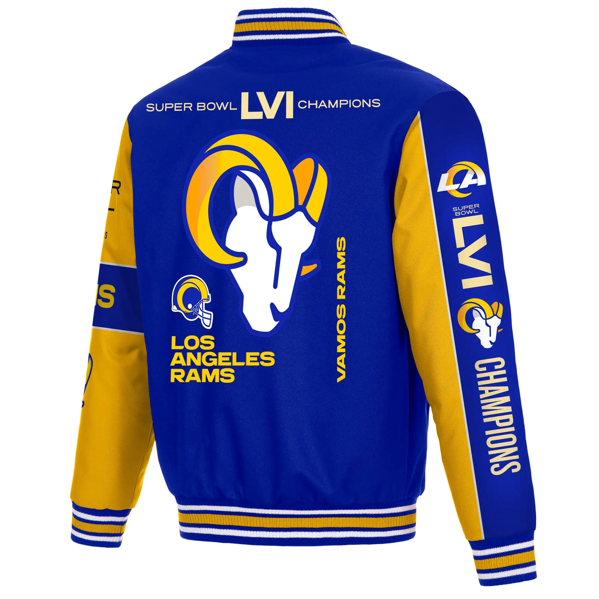 NFL Los Angeles Champions Rams Super Bowl Lvi Jacket - Image 2