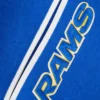 NFL Los Angeles Rams Classic Pro Standard Logo Royal Blue Varsity Jacket - Image 7