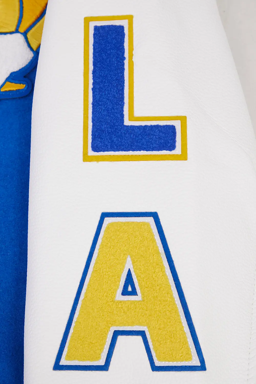 NFL Los Angeles Rams Classic Pro Standard Logo Royal Blue Varsity Jacket - Image 8