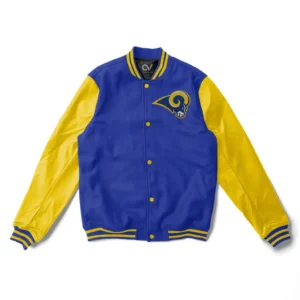 NFL Los Angeles Rams Team Legacy Royal Blue & Yellow Varsity Jacket