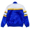 NFL Los Angeles Rams Special Script Blue And White Satin Jacket - Image 2