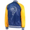 NFL Los Angeles Rams Starter Lead Off Varsity Satin Jacket - Image 2