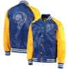 NFL Los Angeles Rams Starter Lead Off Varsity Satin Jacket - Image 4