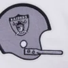 NFL Las Vegas Raiders Pro Standard Logo Classic Black & White Varsity Jacket - Image 6