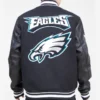 Alternative view of NFL Philadelphia Retro Classic Eagles Black Varsity Jacket