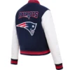 New England Patriots Classic Pro Standard Wool & Leather Varsity Jacket - Image 2