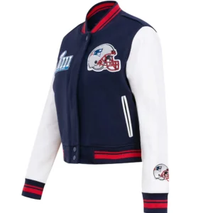 New England Patriots Classic Pro Standard Wool & Leather Varsity Jacket
