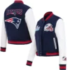 New England Patriots Classic Pro Standard Wool & Leather Varsity Jacket - Image 3