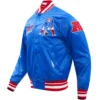 New England Patriots Classic Satin Varsity Jacket - Image 4