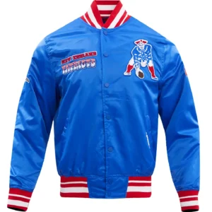 New England Patriots Classic Satin Varsity Jacket