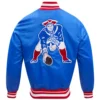 New England Patriots Classic Satin Varsity Jacket - Image 2