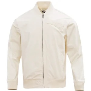 New England Patriots Neutral Satin Varsity Zipper Jacket