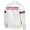 New England Patriots The Power Forward Team Players Satin Varsity Jacket - Image 2