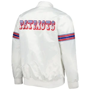 Alternative view of New England Patriots The Power Forward Team Players Satin Varsity Jacket