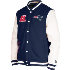 New England Patriots 3rd Down 2.0 Team Players Wool & Leather Varsity Jacket
